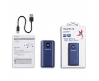 ADATA Power Bank P10000QCD 10000mAh granatowy - 1055693 - zdjęcie 7